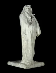 Den franske forfatteren Honore de Balzac (1799-1850). Gipsskulptur av Auguste Rodin (1840-1917) 1898 Paris, Musee d'Orsay