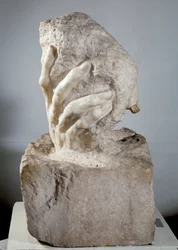 Guds hånd, marmorskulptur av Auguste Rodin (1840-1917), 20. århundre, Paris, Musée Rodin