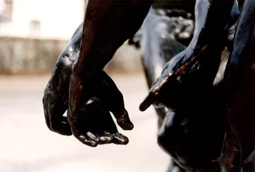The Three Shades, detalj av de tre hendene, 1881 bronse detalj av 108012