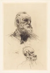 Victor Hugo, sett i trekvart profil