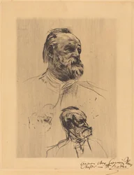 Victor Hugo, trekvartprofil