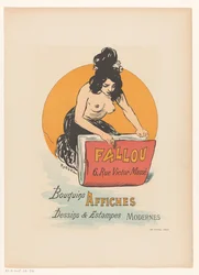 Plakat for bok- og trykkeri Fallou i Paris