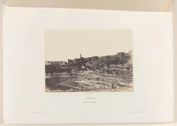 Birket-es-Soultan-bassenget utenfor den gamle bymuren i Jerusalem Jerusalem. Birket-es-Soultan (tittel på objekt)