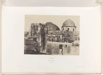 Utsikt over Den hellige gravs kirke i Jerusalem Jerusalem. Den hellige grav. Vue generale (tittel på objekt)