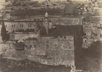 Jerusalem. Tempelområdet. El-Aksa-moskeen, sørvestlig hjørne