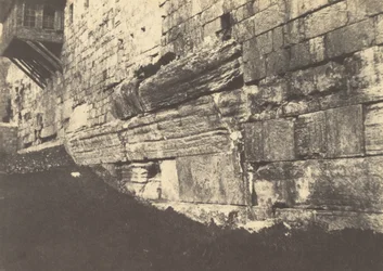 Jerusalem. Innhegning av tempelet. Buen til Salomonøyene som koblet Moria til Sion