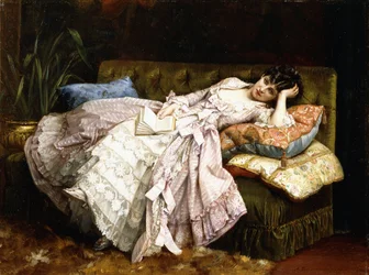 En hvilende skjønnhet, 1877
