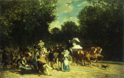 En dag i parken, 1875
