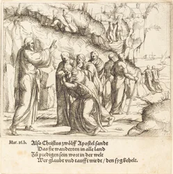 Kristus anklager apostlene for deres misjon, 1548.