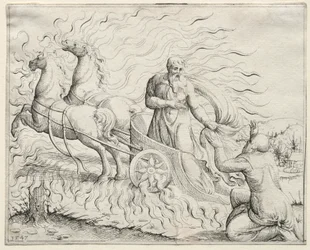 Elias stiger opp til himmelen, 1547.