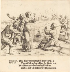 Job får vite om sine ulykker, 1549.