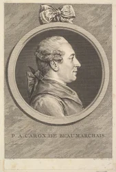 Portrett av P.A. Caron de Beaumarchais, 1773.