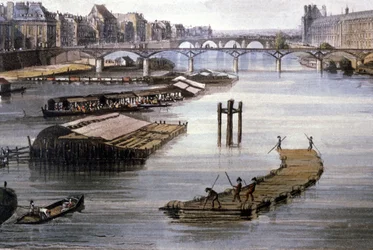 Godstransport i Paris, ca. 1810 (gravering)