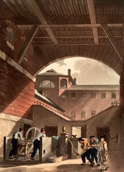 Vannmotor ved Cold Bath Fields Prison, London, 1808