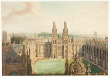 All Soul#39;s College fra Radcliffe-biblioteket