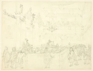 Studier for Herald#39;s College, The Hall, fra Microcosm of London