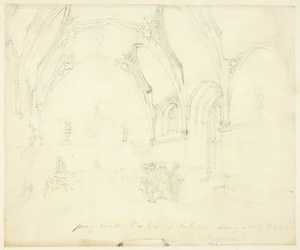 Studie for Lambeth Palace, fra Microcosm of London