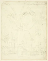 Studie for Temple Church, fra Microcosm of London