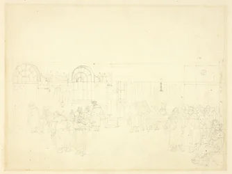 Studie for Watch House, St. Mary Le Bone, fra Microcosm of London