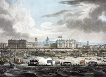 Begravelsesprosesjonen til avdøde Lord Viscount Horatio Nelson (1758–1805)