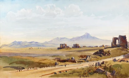 På Via Appia, Roma (akvarell)