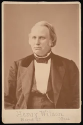 Portrett av Henry Wilson 1812-1875, før 1876.