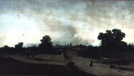 Landskap: Kveld (tegning)