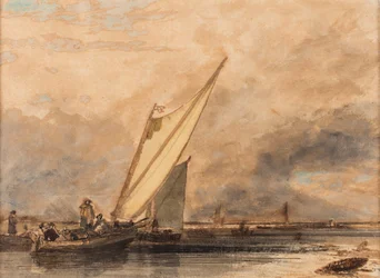 On the Medway, dato ukjent (akvarell på papir)