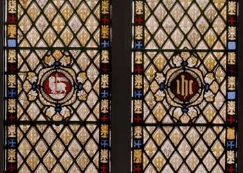 Apse-vindu, detalj, 1841-42 (farget glass)