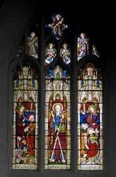 St. Andrew & Christs Miracles, 1851 (farget glass)