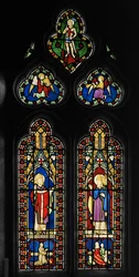St. Augustine og St. Gregory, Chapel East Window, ca. 1844 (farget glass)