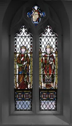 St. Edward og St. Gregory, 1848 (farget glass)