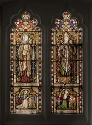 St. Isabella og St. Thomas av Canterbury, 1848 (farget glass)