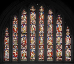 Te Deum, 1850 (farget glass)