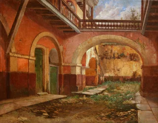 Gårdsplassen til quot;Casa dos Contosquot; i Ouro Preto