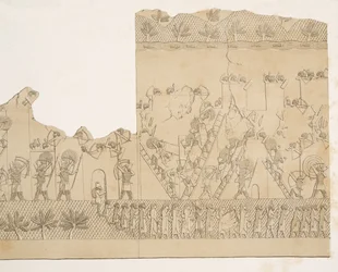 Beleiring og eskalade av en by (Kouyunjik), fra Monuments of Nineveh, pub. 1849