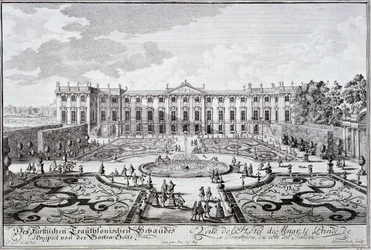 Hagefronten til Palace of the Prince of Trauthson, Wien ca. 1719