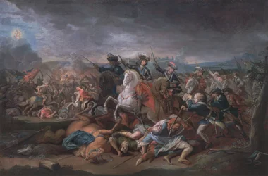 Prins Eugen av Savoia (1663-1736) under beleiringen av Beograd, 16. august 1717