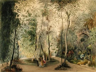 Vinterhagen til Hofburg-palasset, Wien, 1852 (se også 170854)