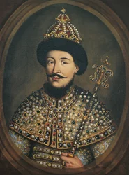 Portrett av tsaren Alexis I Mikhailovich av Russland 1629-1676, 1670-tallet