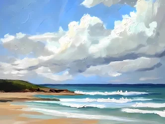 Ro ved kyststranden