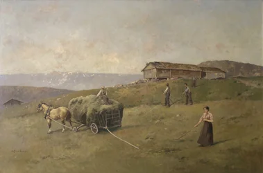 Driving Hay (olje på lerret)