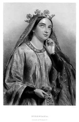Berengaria av Navarra c1164-1230, dronningekonsort av kong Richard I, 1800-tallet.