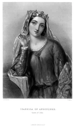 Isabella av Angouleme 1187-1246, dronningkonsort til kong John.