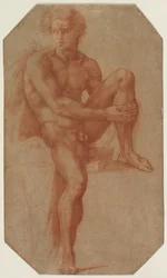 Sittende mann naken, ca. 1516-1520.