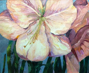 Amaryllis 1, 2004 (olje på lerret)