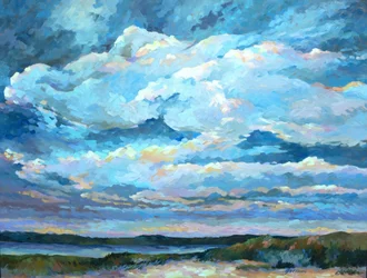 Country Cloud-serien, ca. 1980–95 (olje på lerret)