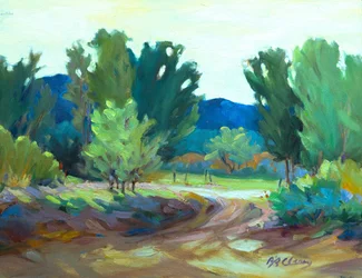 Hacienda Road, ca. 1990–2000 (olje på lerret)