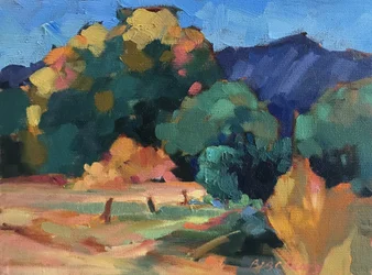 New Mexico-eng, ca. 1980–95 (olje på lerret)
