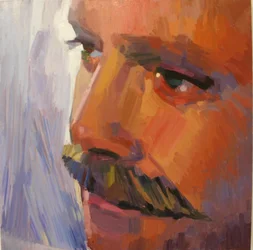 'Eye Am 5', 2010, olje på grunnet aluminium